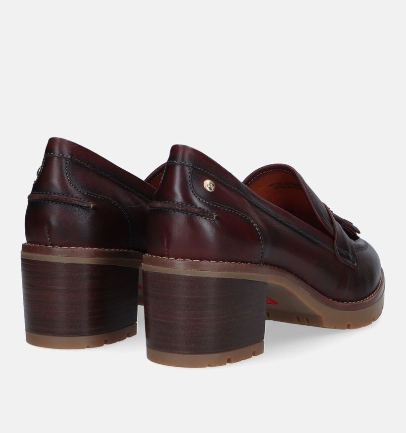 Pikolinos Llanes Bruin Mocassins met hak voor dames (329662)