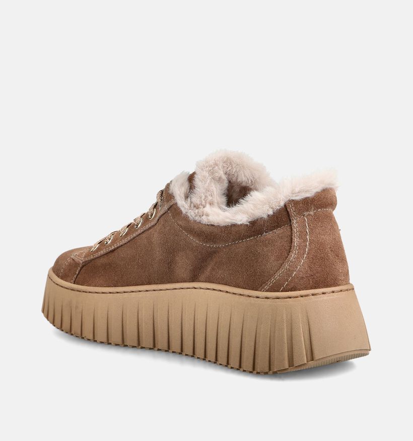 NeroGiardini Donkerbeige Sneakers voor dames (377873) - geschikt voor steunzolen