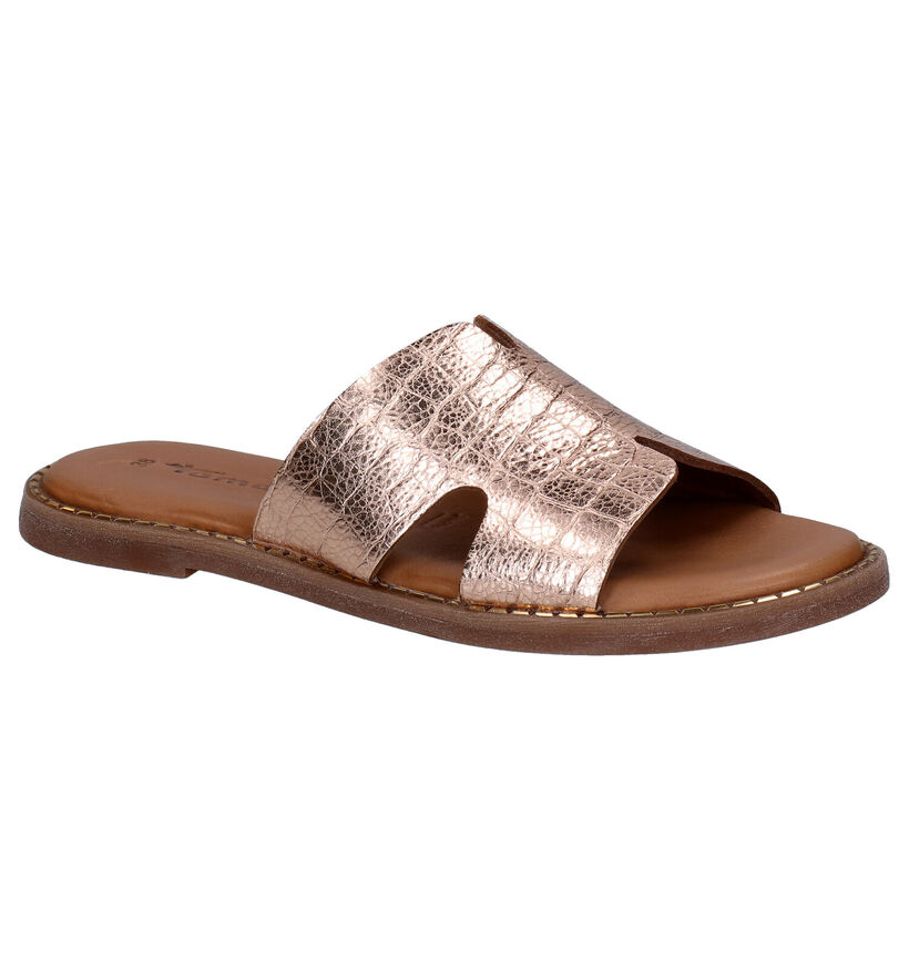 Tamaris Touch it Mules en Cognac en cuir (289392)