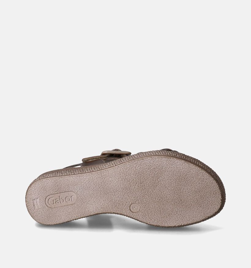 Gabor Best Fitting Roze Sandalen met sleehak voor dames (355029)