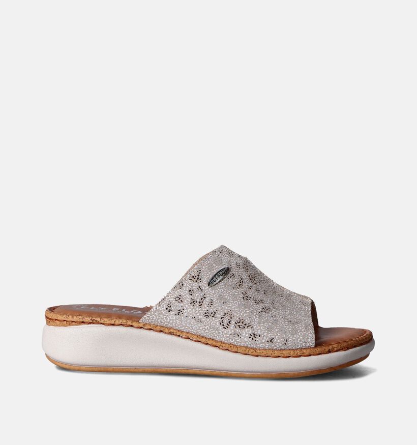 Fly Flot Nu-pieds compensées en Beige pour femmes (357737)