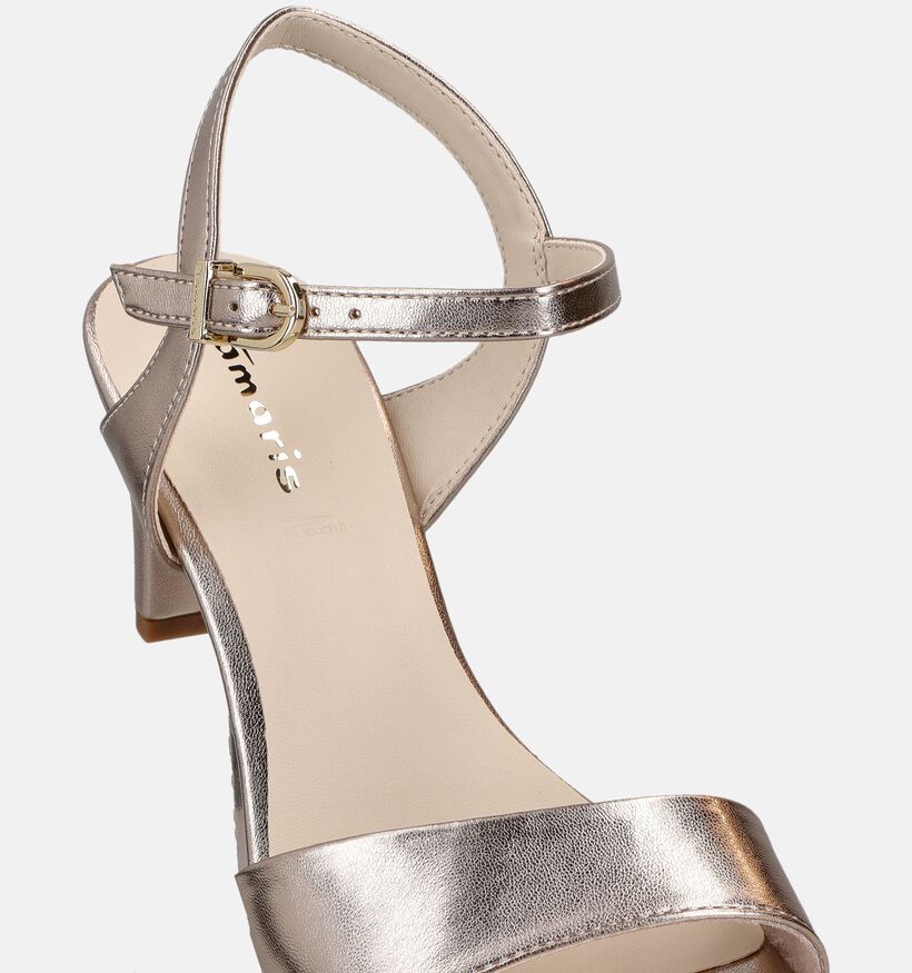 Tamaris Gouden Sandalen met hak voor dames (371672)