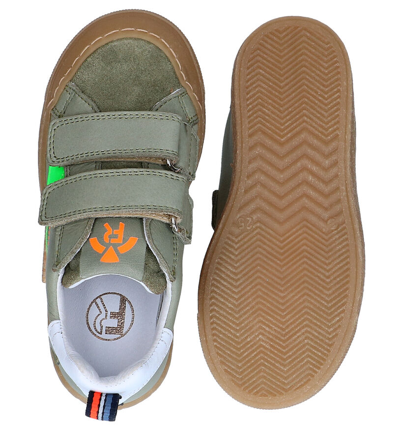FR by Romagnoli Kaki Velcroschoenen in leer (285417)