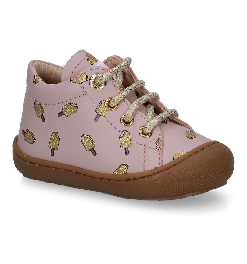 Naturino Cocoon Gouden Babyschoenen in leer (307198)