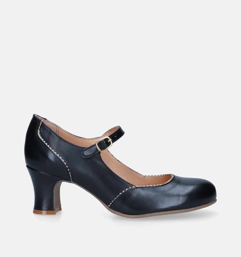 Rock n' Dot Zwarte Pumps Met Riempje voor dames (341228)