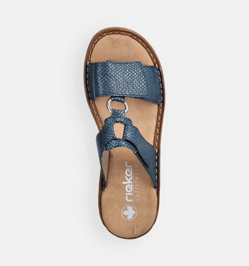 Rieker Blauwe Slippers voor dames (370405)