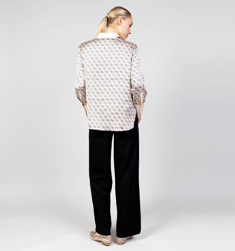 Guess Lichtbeige Blouse met Lange Mouwen voor dames (366575)