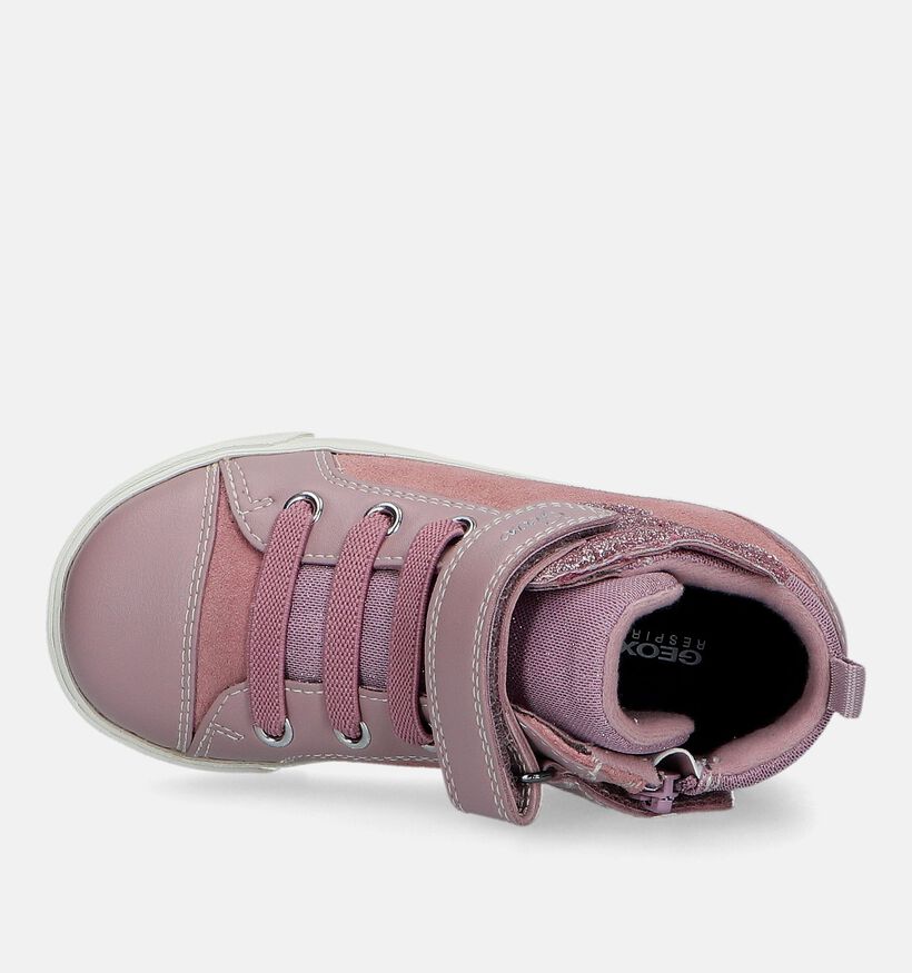 Geox Kilwi Chaussures haute en Rose pour filles (328501) - pour semelles orthopédiques