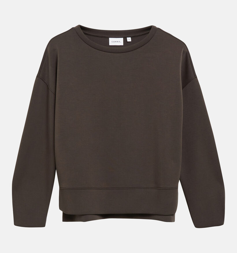 comma Donkerbruine Sweater voor dames (379419)