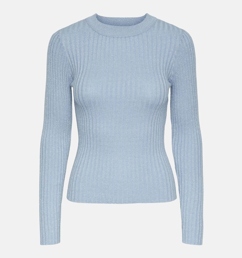 Pieces Crista T-shirt manches longues en Bleu pour femmes (348372)