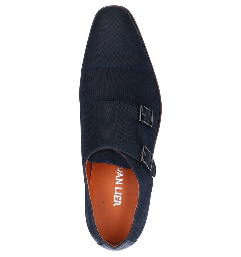 Van Lier Chaussures classiques en Bleu foncé en nubuck (272952)