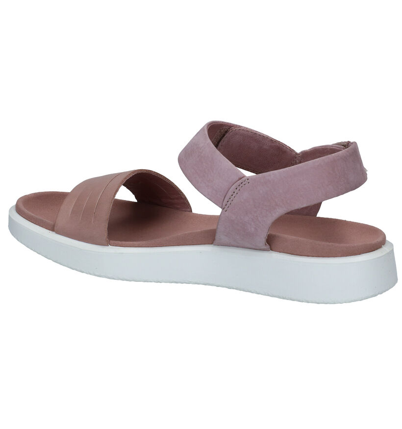 Ecco Flowt Roze Sandalen in nubuck (287290)