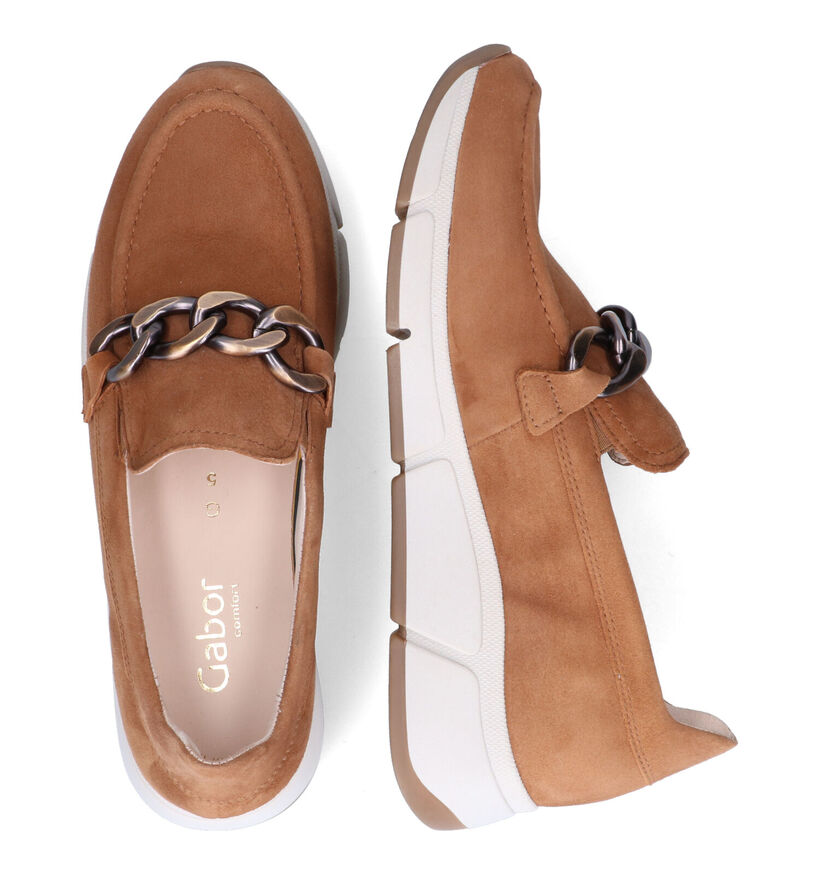 Gabor OptiFit Slip-on en Cognac pour femmes (312485) - pour semelles orthopédiques