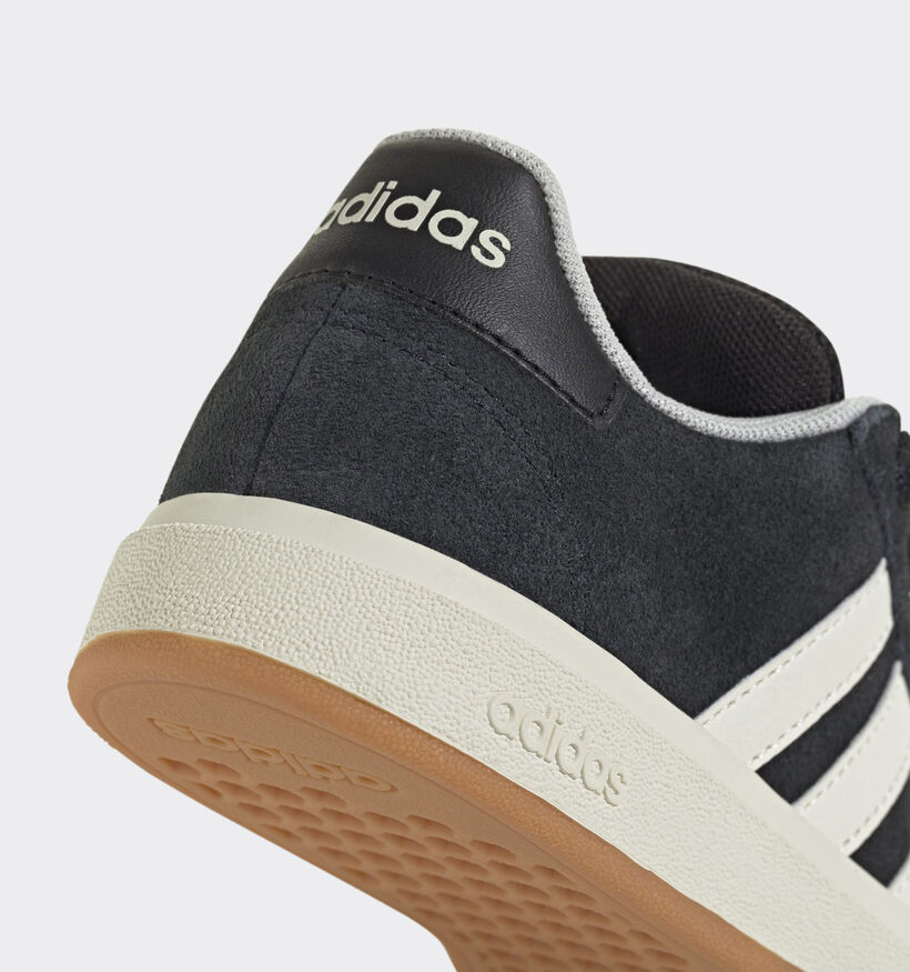 Adidas Grand Court 00s K Baskets basses en Noir pour gar&ccedil;ons (372631)