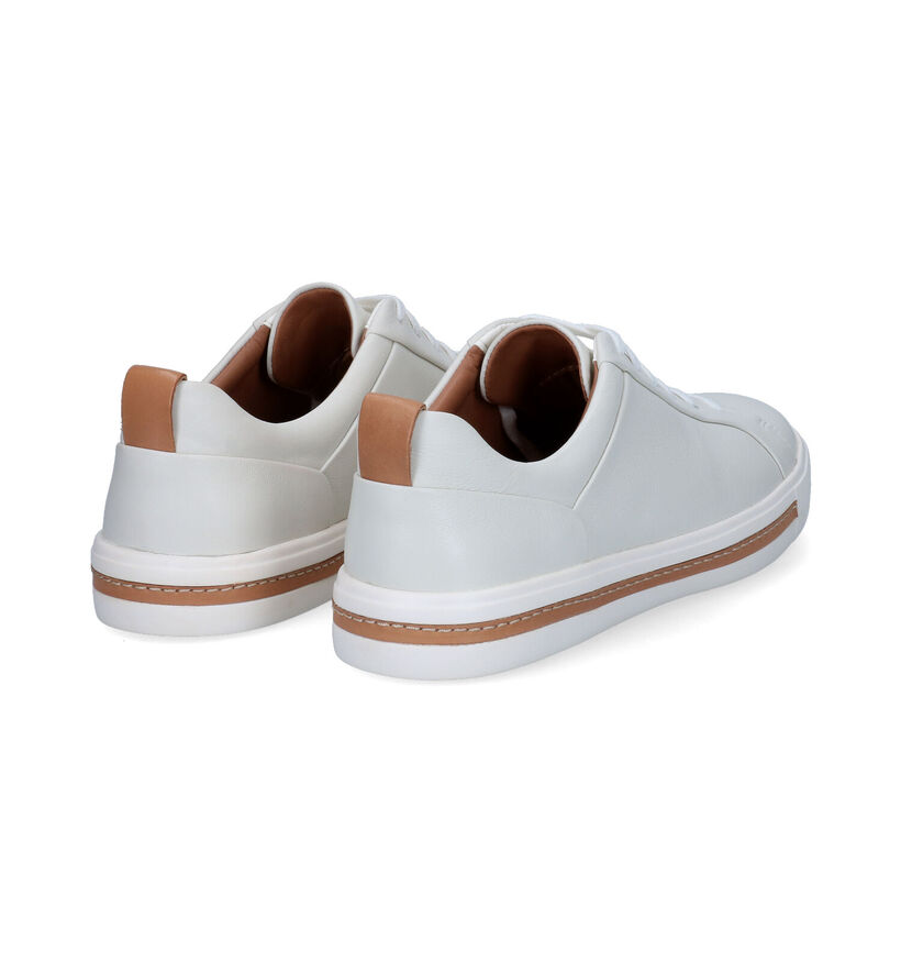 Clarks Un Maui Lace Chaussures à lacets en Blanc en cuir (304505)