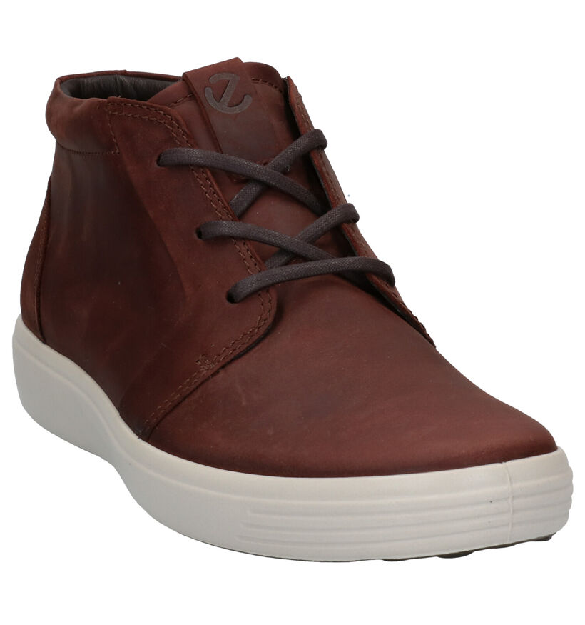 ECCO Soft 7 Bottines en Brun en nubuck (280873)