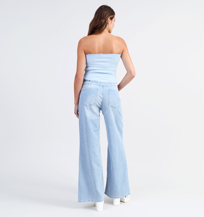 JDY Frulla Blauw Strapless Topje voor dames (327163)