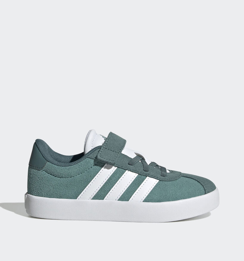 adidas VL Court 3.0 Groene Sneakers voor jongens (365347) - geschikt voor steunzolen