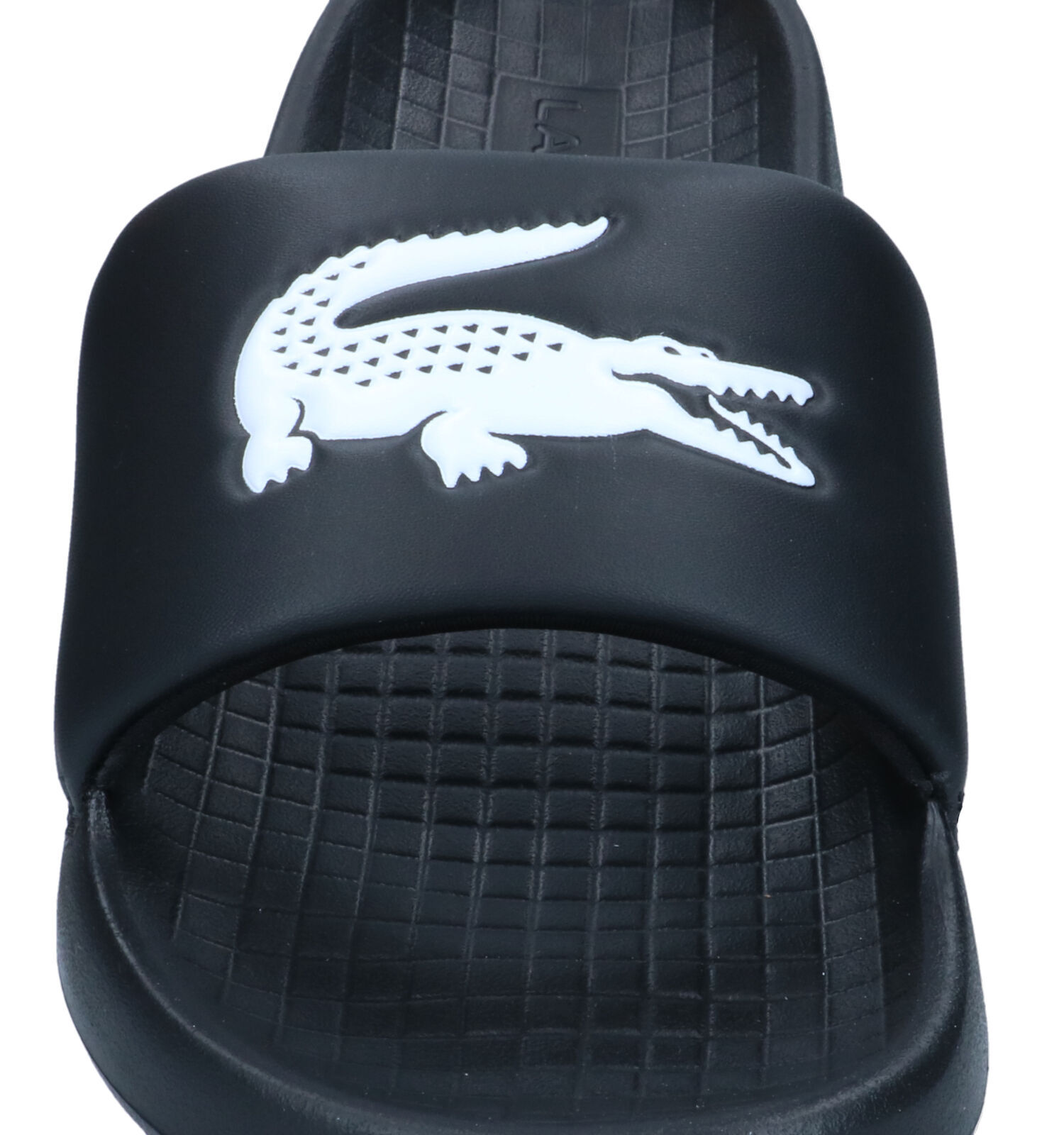 Lacoste Serve 1.0 Zwarte Badslippers Heren Slippers Online op TORFS.BE