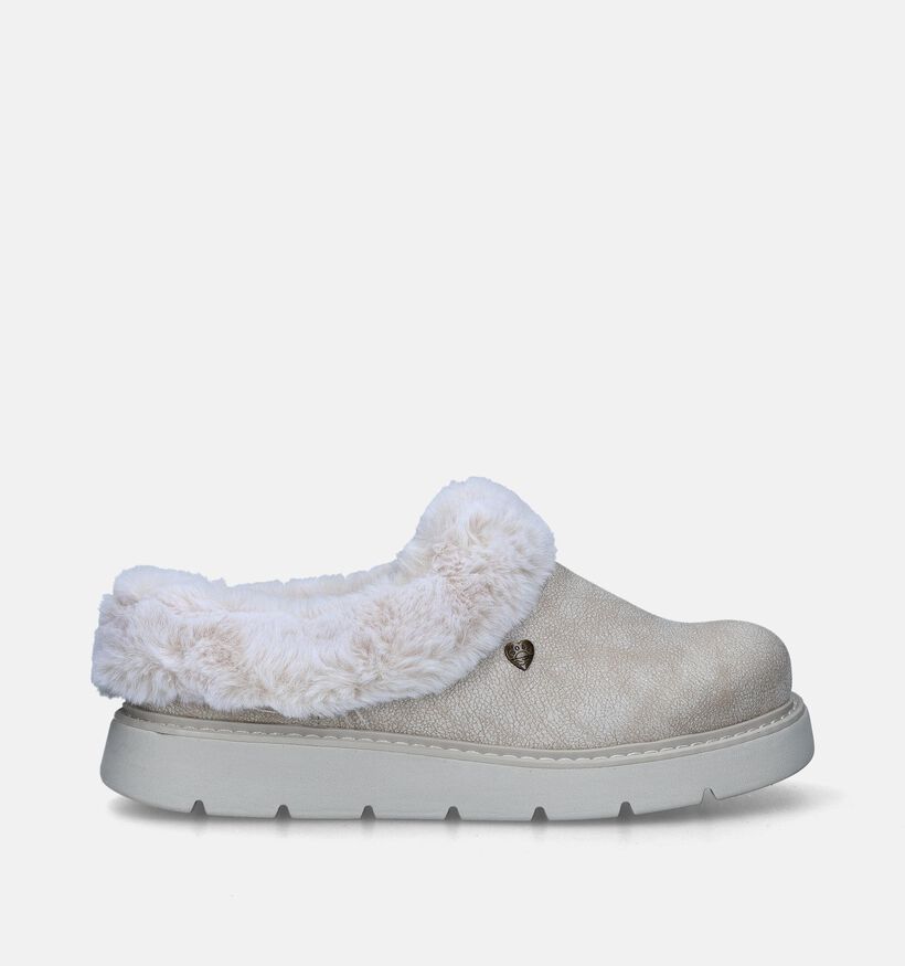 Skechers Bobs Keepsakes Lite Cozy Blend Beige Pantoffels voor dames (345174)
