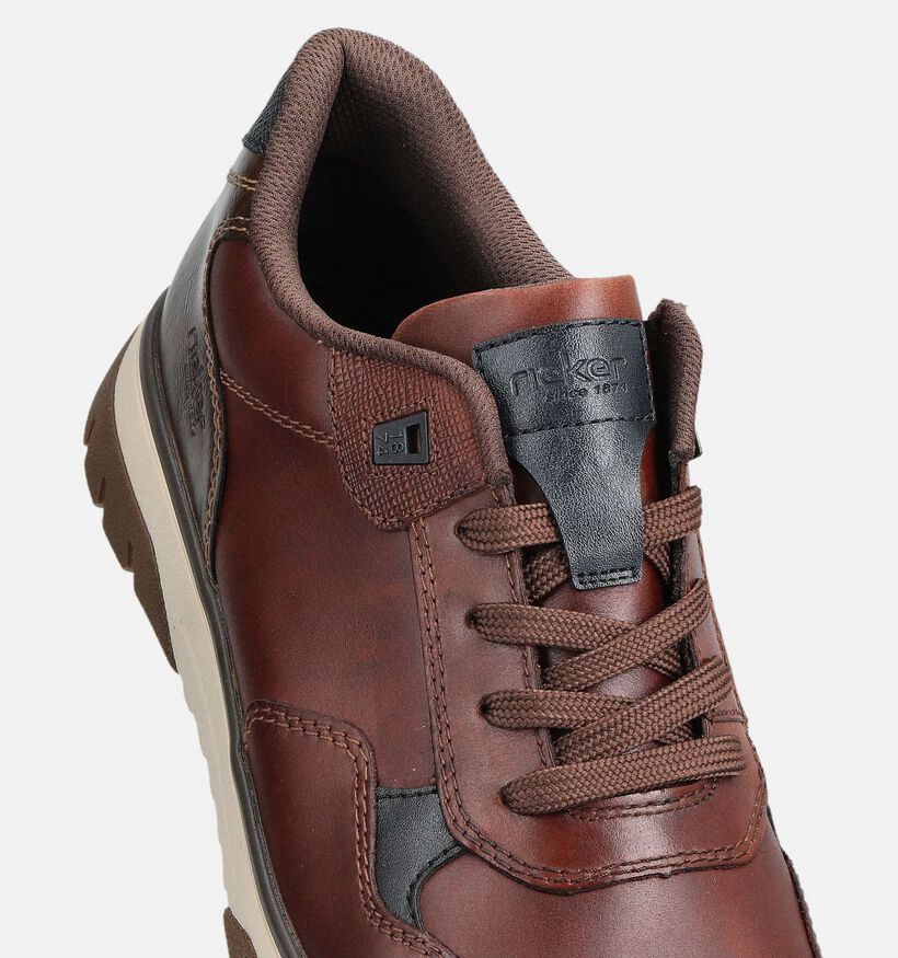 Rieker Donkerbruine Lage Schoenen voor heren (363511) - geschikt voor steunzolen