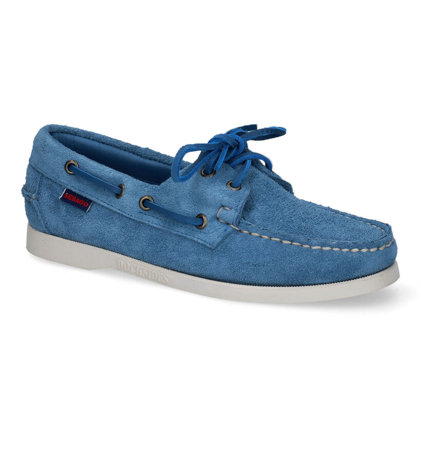 Sebabo Dockside Chaussures bateau en Bleu pour femmes (303750)