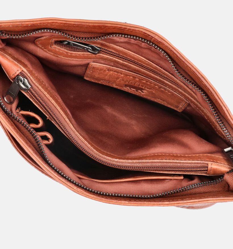 Bear Design Sac port&eacute; crois&eacute; en Cognac pour femmes (382127)