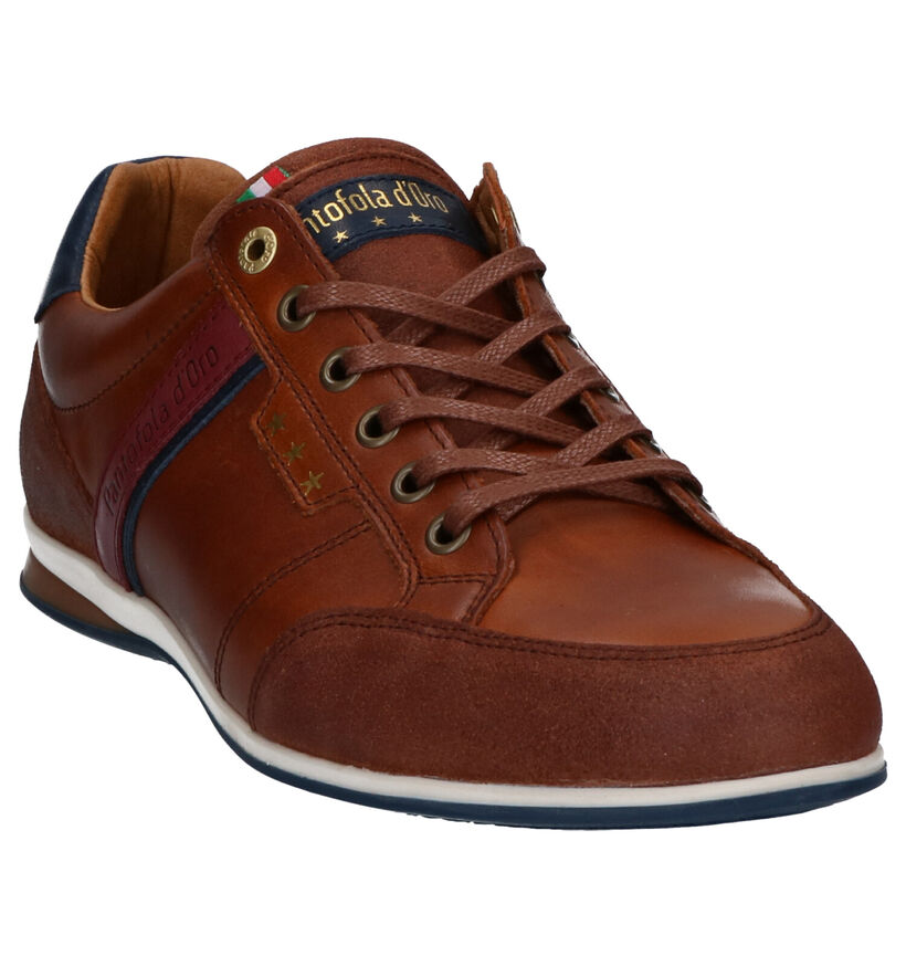 Pantofola d'Oro Roma Cognac Veterschoenen voor heren (322042) - geschikt voor steunzolen