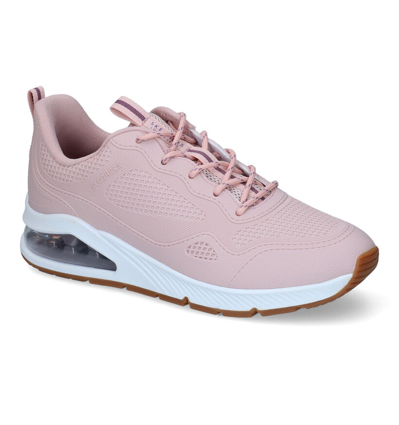 Skechers Uno 2 Traveler Roze Sneakers in kunstleer (321389)