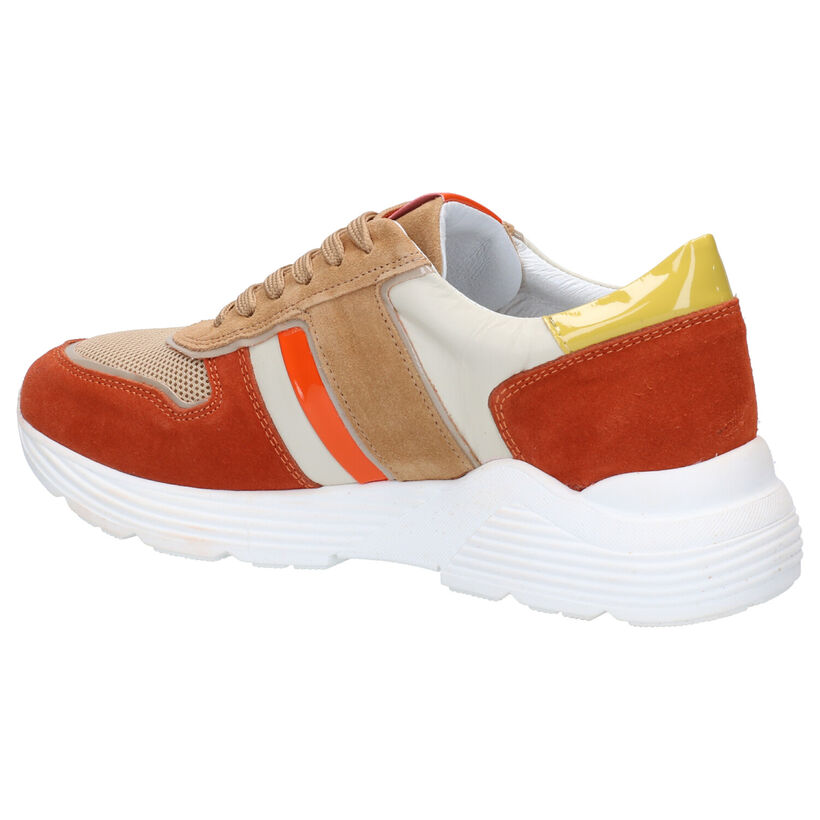 Hip Oranje Sneakers in leer (274451)