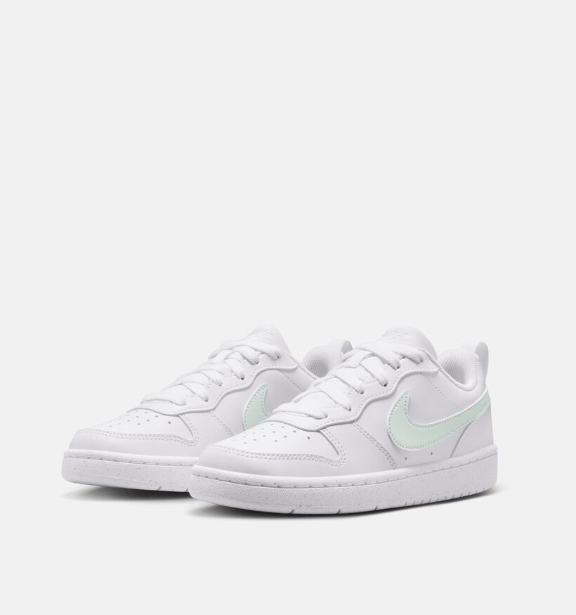 Nike Court Borough Low Witte Sneakers voor meisjes (373420) - geschikt voor steunzolen