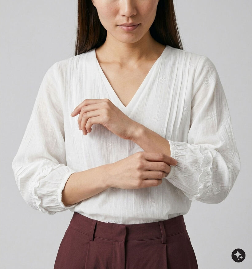 Vero Moda Leslie Witte Blouse voor dames (377608)