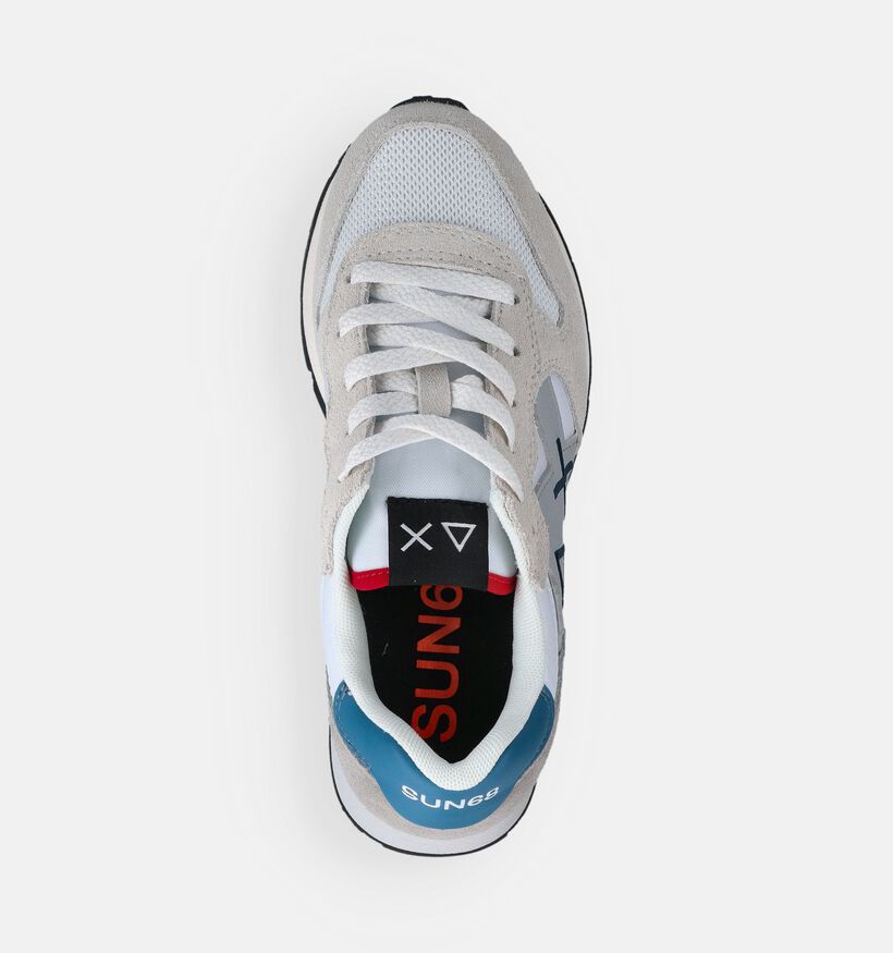 Sun68 Jaki Baskets basses en Blanc pour filles, gar&ccedil;ons (369064) - pour semelles orthop&eacute;diques