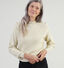 Vero Moda Holly Pull avec des boutons en Écru pour femmes (329012)