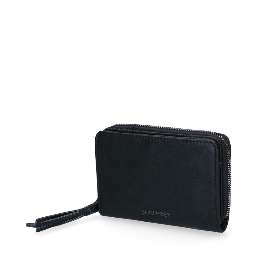 Suri Frey Lotty Porte-monnaie zippé en Noir pour femmes (307924)