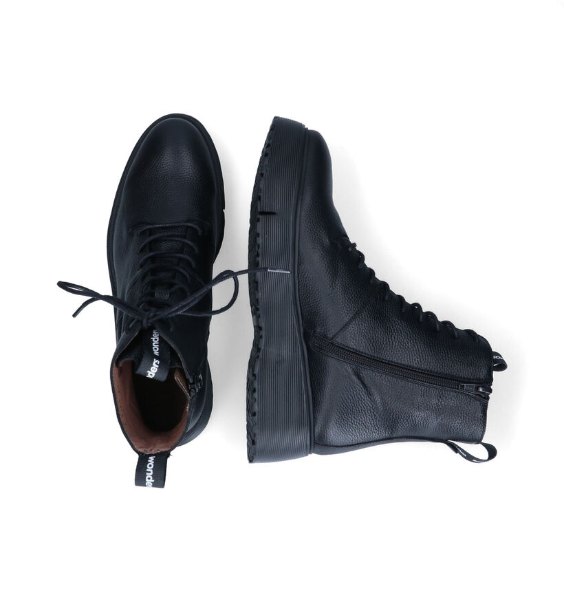 Wonders Boots à lacets en Noir pour femmes (317240)