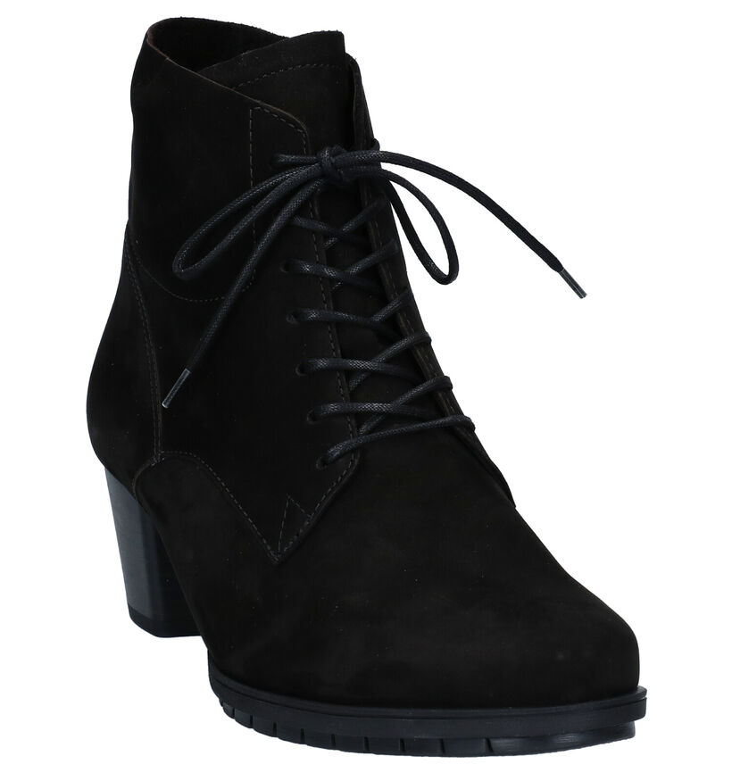 Gabor Bottillons en Noir en nubuck (283959)