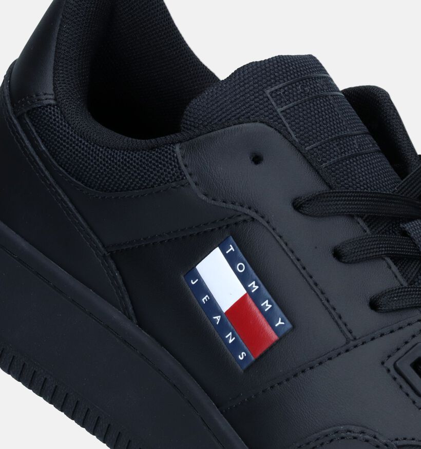 Tommy Hilfiger TJM Retro Zwarte Veterschoenen voor heren (334091) - geschikt voor steunzolen