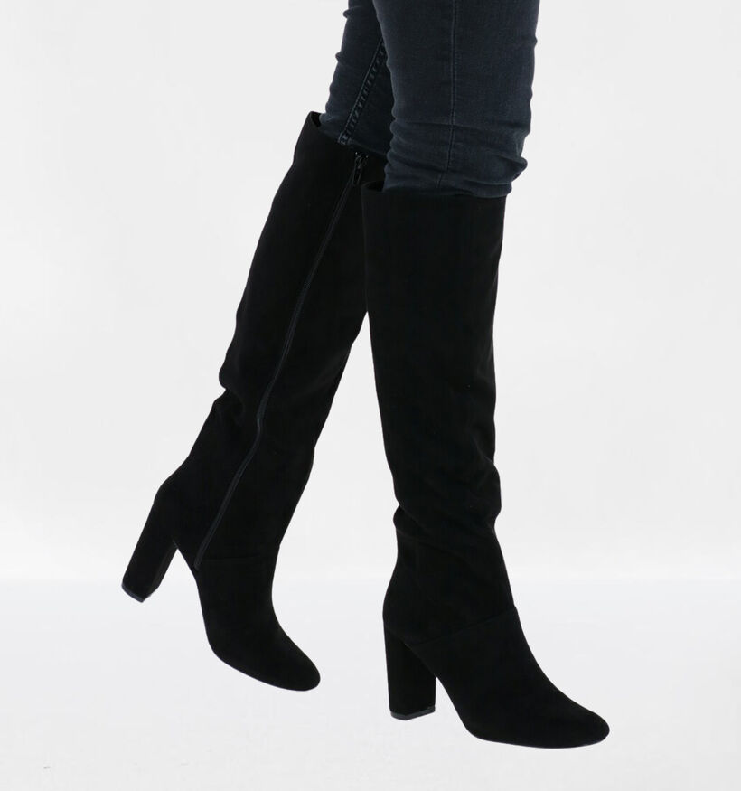 Vanessa Wu Bottes hautes en Noir en textile (292602)