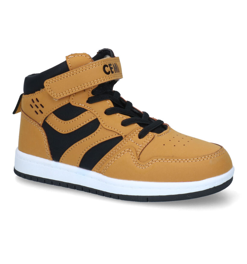 CEMI Cognac Hoge Sneakers voor jongens (311253)