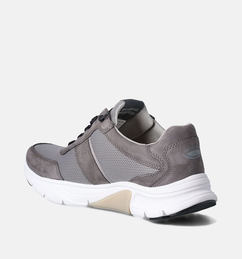 Pius Gabor Grijze Veterschoenen voor heren (354893) - geschikt voor steunzolen
