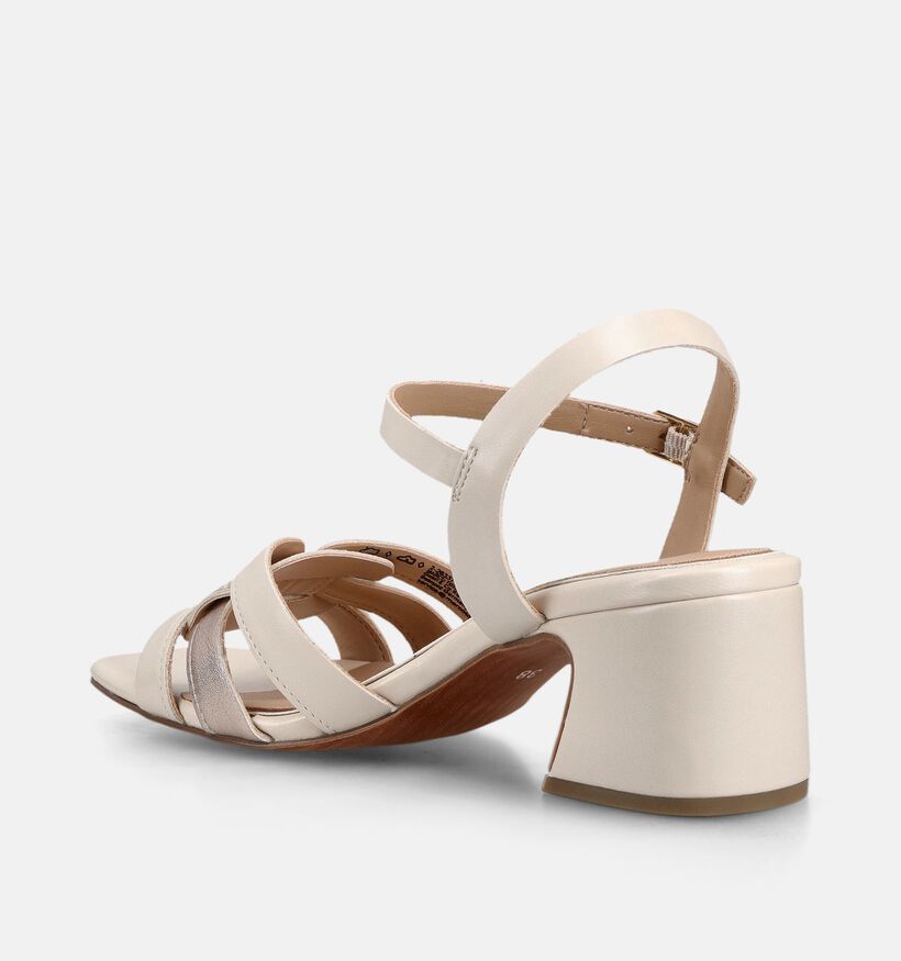 Marco Tozzi Sandales &agrave; talons en Beige pour femmes (371869)