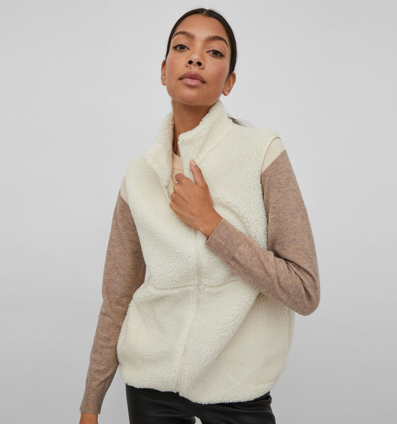 Vila Aluna Beige Teddy Bodywarmer (317881)