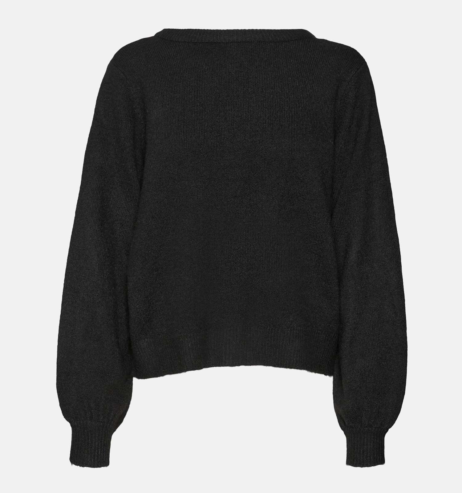 Zwarte trui shop met knopen