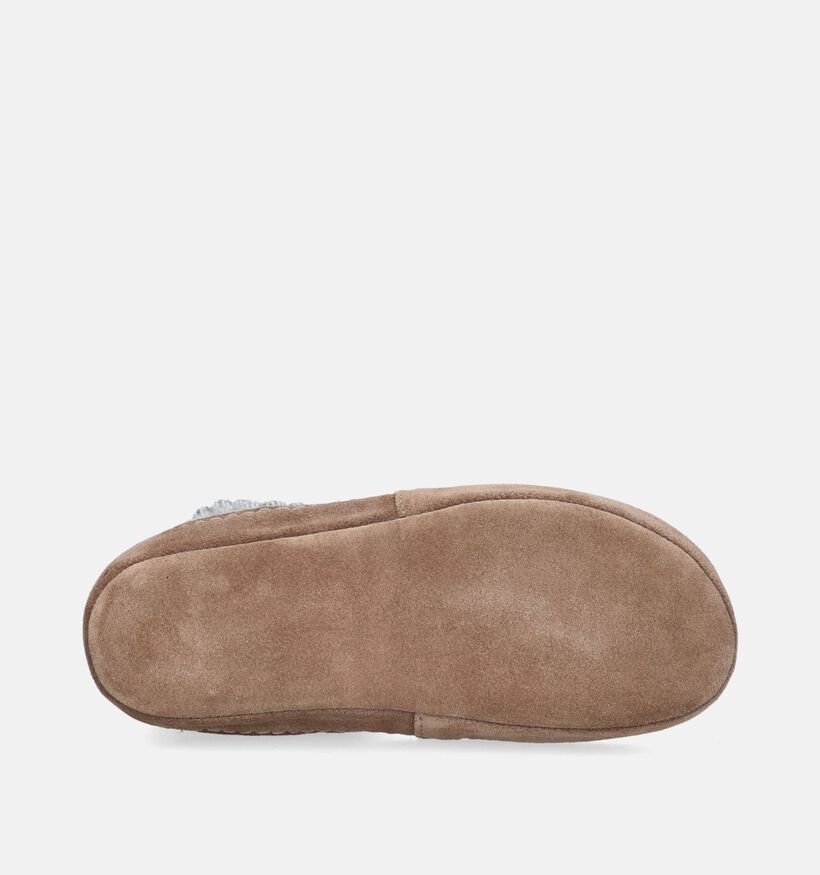 Bergstein Cozy Lux Pantoufles en Beige pour filles, garçons (348788)