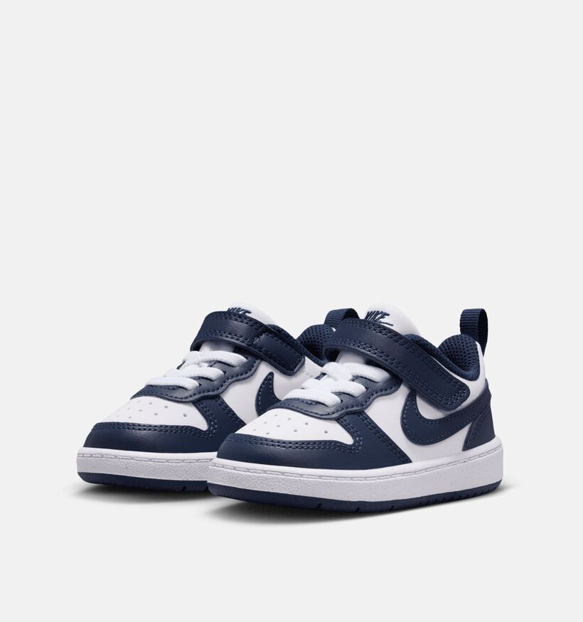 Nike Court Borough Baskets pour b&eacute;b&eacute; en Blanc pour gar&ccedil;ons, filles (367270) - pour semelles orthop&eacute;diques