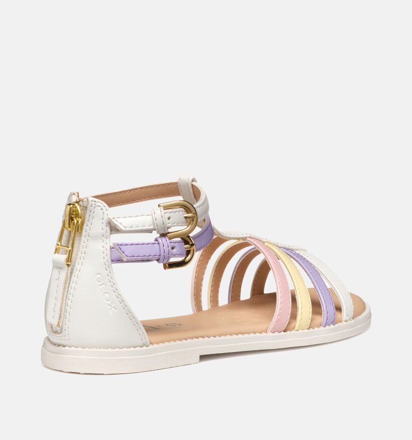 Geox Karly Sandales en Blanc pour filles (352940)