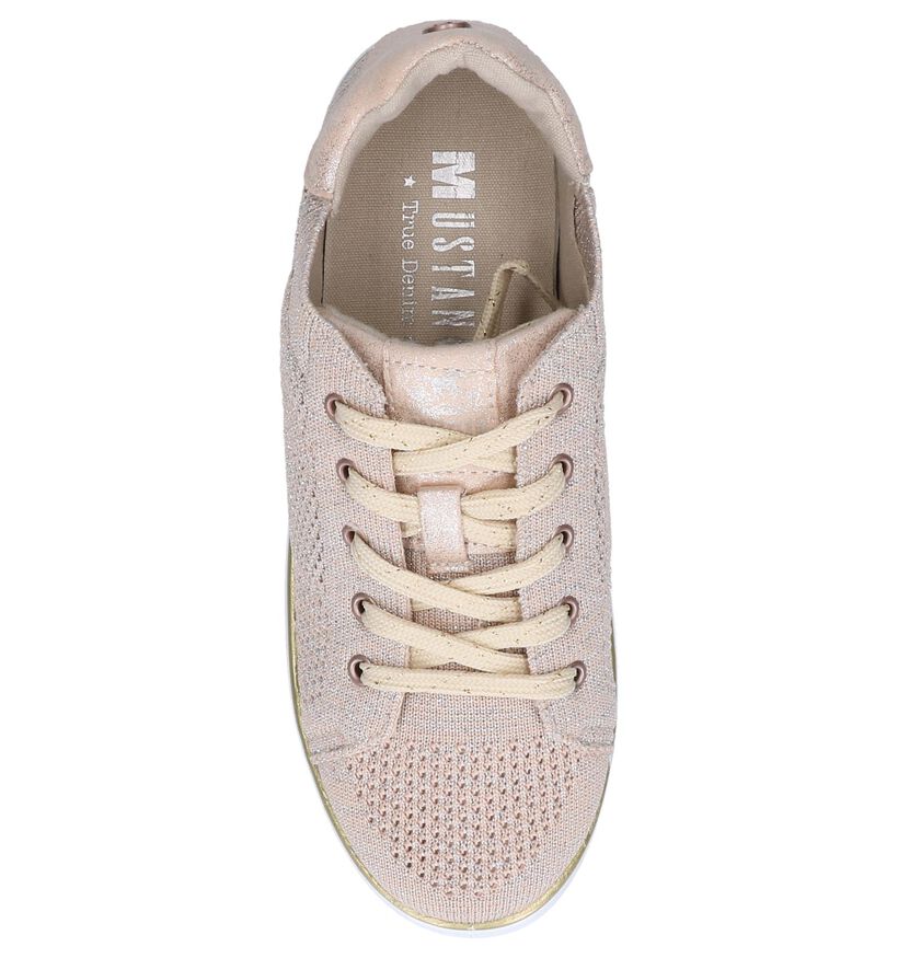 Mustang Baskets basses en Rose clair en textile (246982)