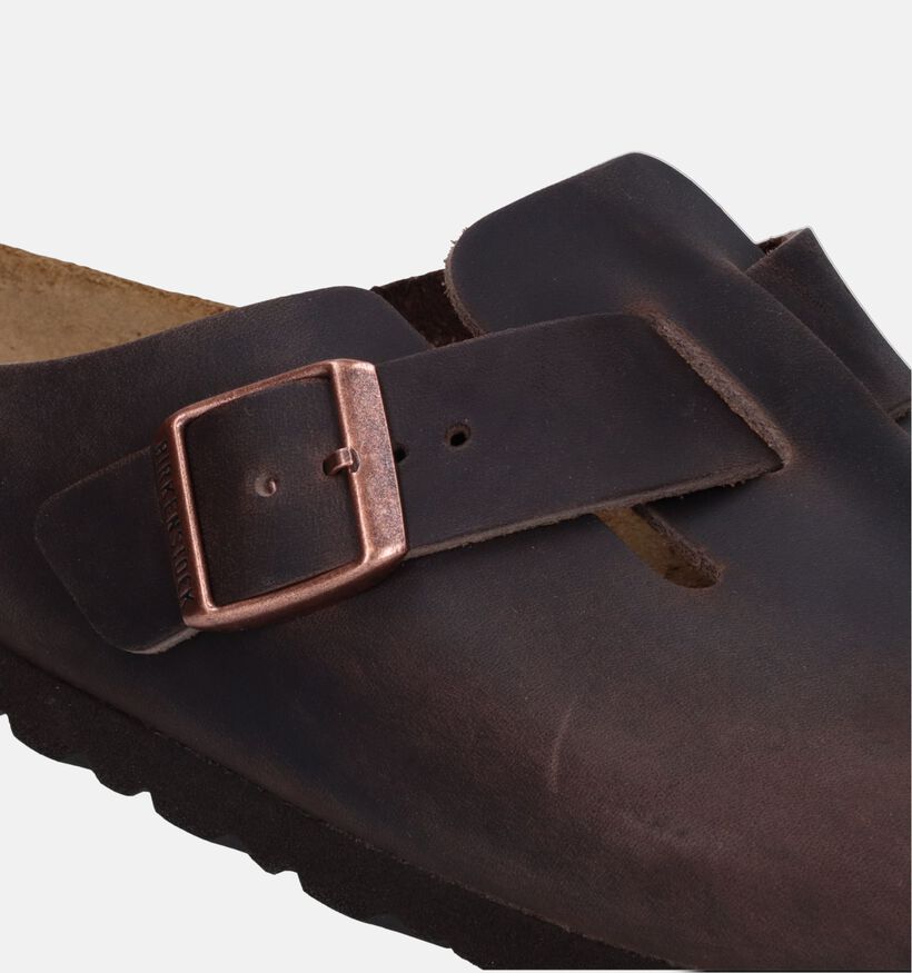 Birkenstock Boston Nu-pieds en Marron pour hommes (330624)