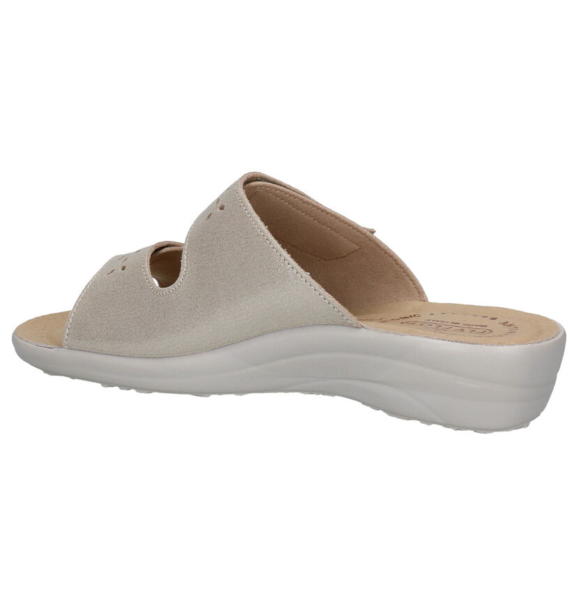 Fly Flot Gouden Slippers in stof (289226)